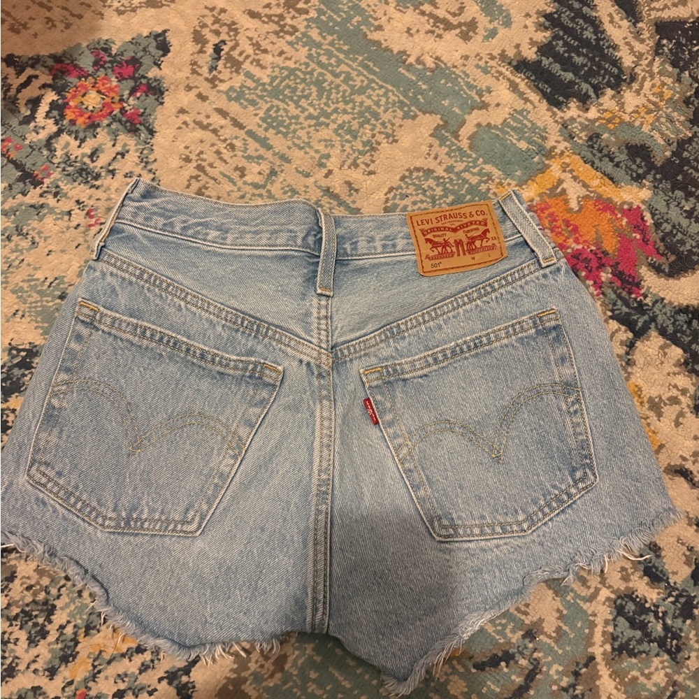 Levi's Light Wash Denim Cutoff Shorts